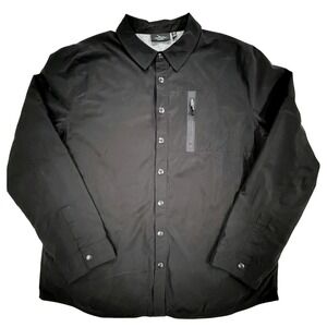 Marc Anthony XXL Black Lightweight Shirt Jacket Button Up Casual (62)